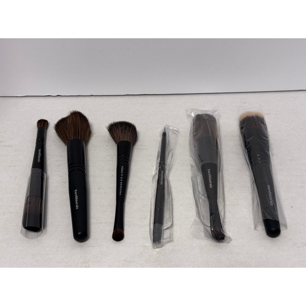 bareMinerals Makeup Brushes lot full size NEW lot of 6